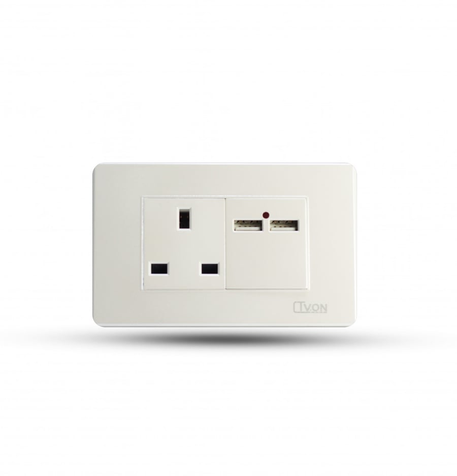 فيش مع 2 مخرج usb ماجيك
