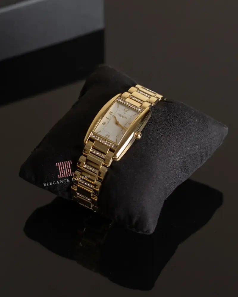 ساعة نسائية ماركة كوتش Reese Gold White Dial
