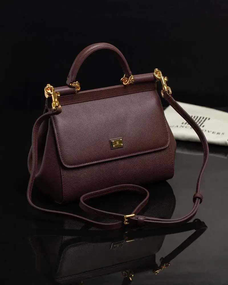 شنطة نورا جلد طبيعي إيطالي ماركة Elegance Lovers