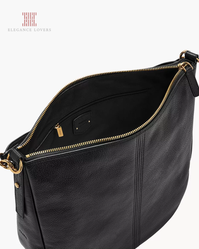 شنطة كتف ماركة فوسيل - Black Shoulder Bag