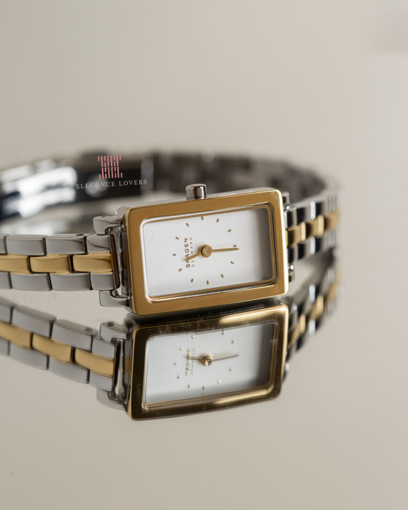 ساعة سكيجان SKAGEN SKW3155 فضي وذهبي نسائية