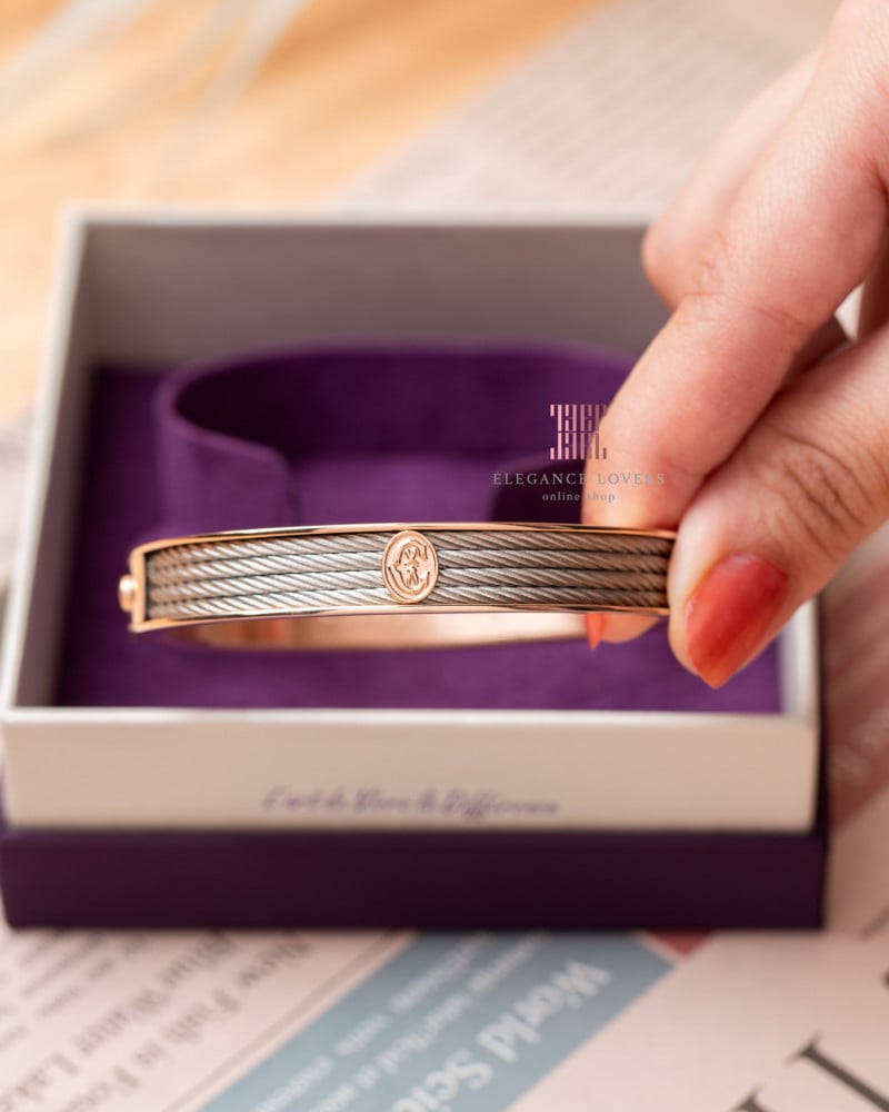 إسوارة مطلية ذهب ماركة شاريول - Foreve Bangle Rose Gold