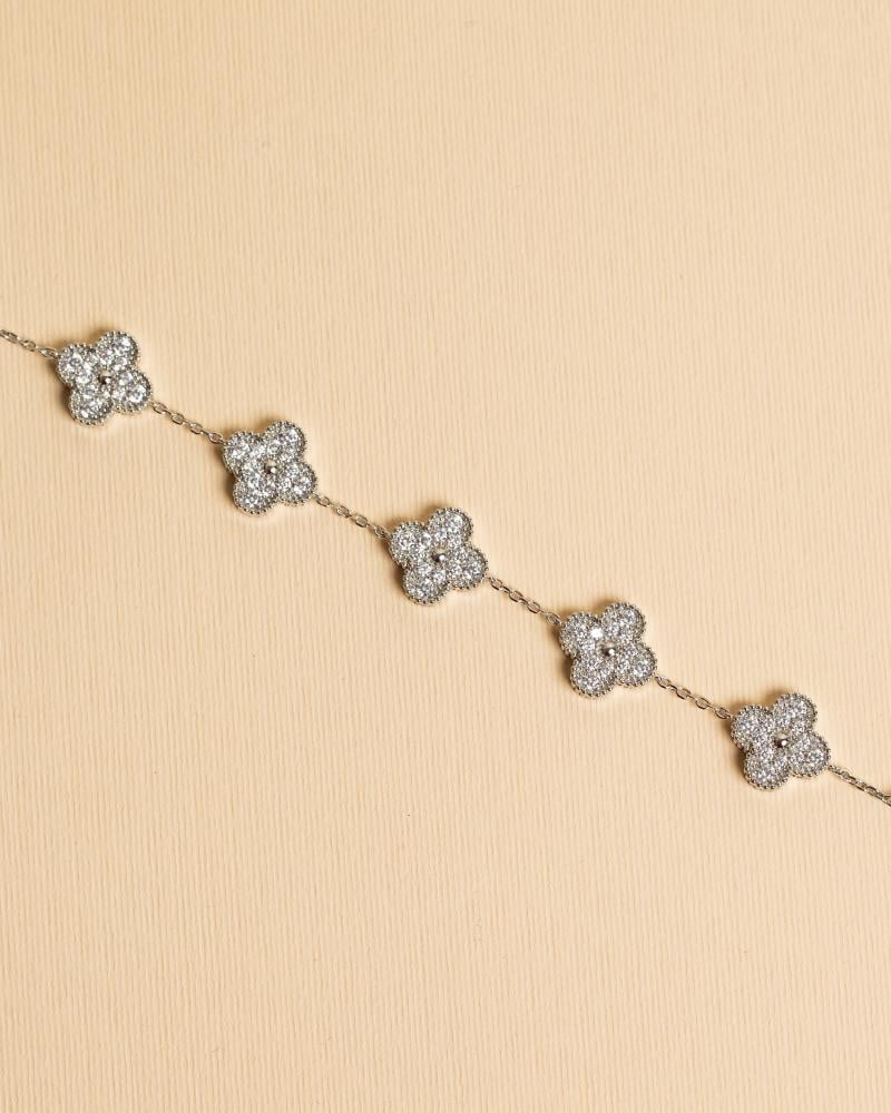 إسوارة فان كليف ديزاين كريستال مطلية ذهب ماركة Elegance Lovers