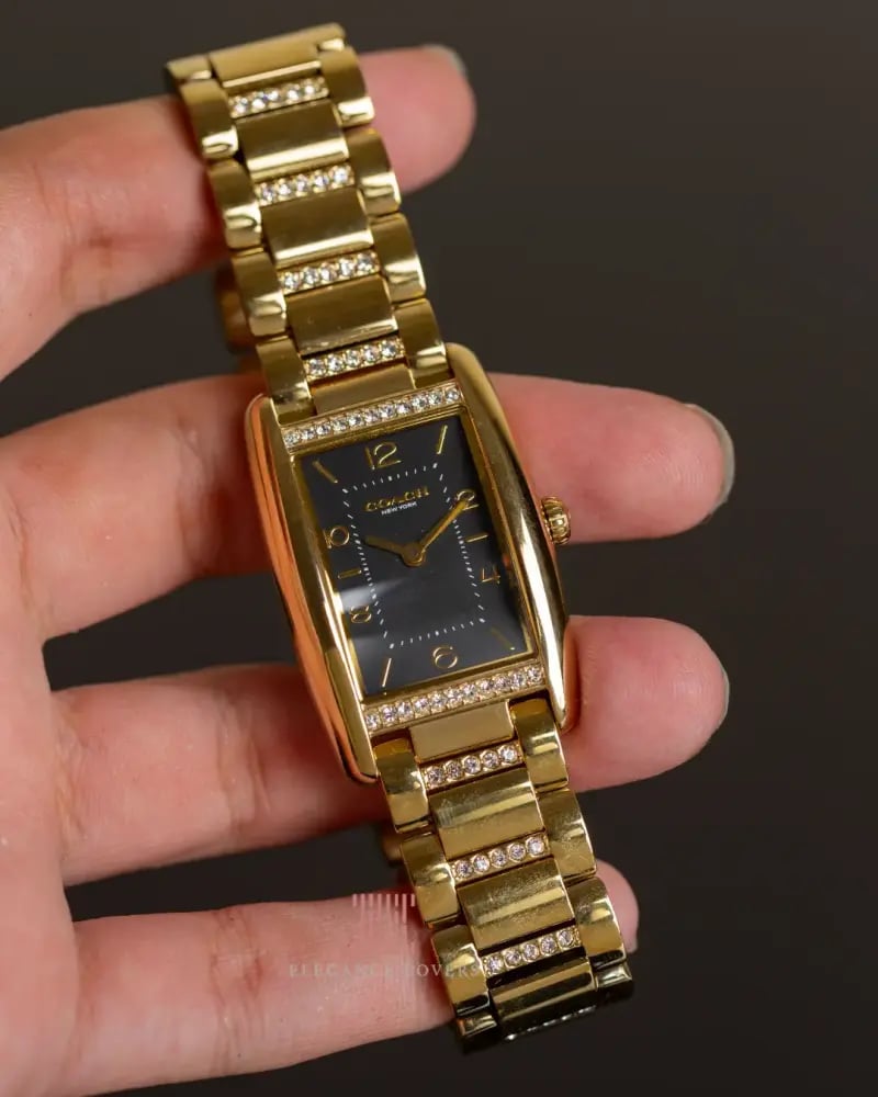ساعة نسائية ماركة كوتش Reese Gold Black Dial