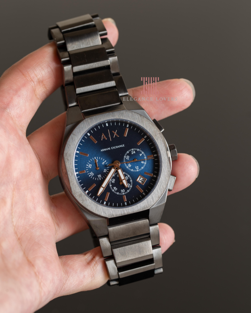 ساعة armani exchange اسود