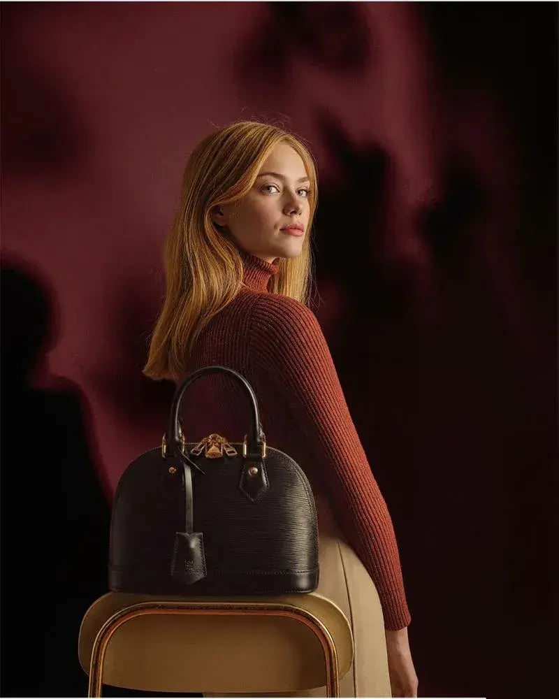 شنطة العنود جلد طبيعي إيطالي ماركة Elegance Lovers