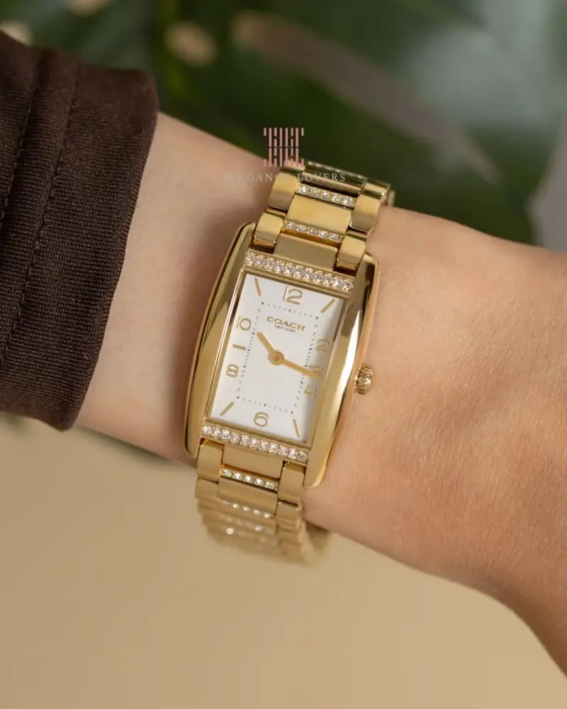 ساعة نسائية ماركة كوتش Reese Gold White Dial
