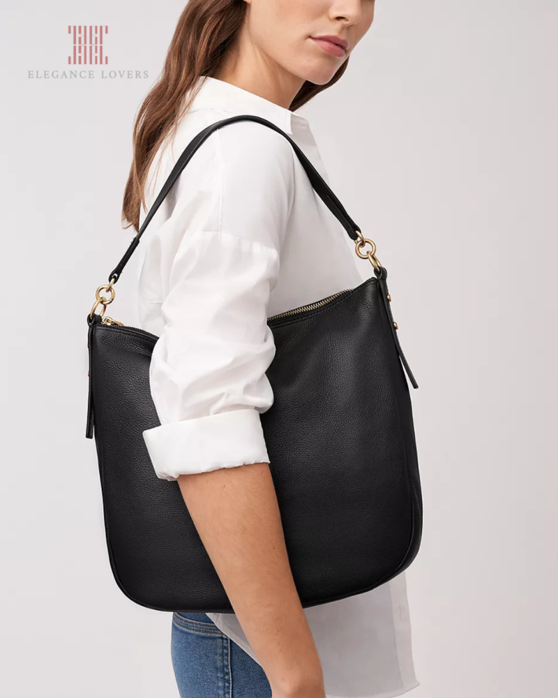 شنطة كتف ماركة فوسيل - Black Shoulder Bag