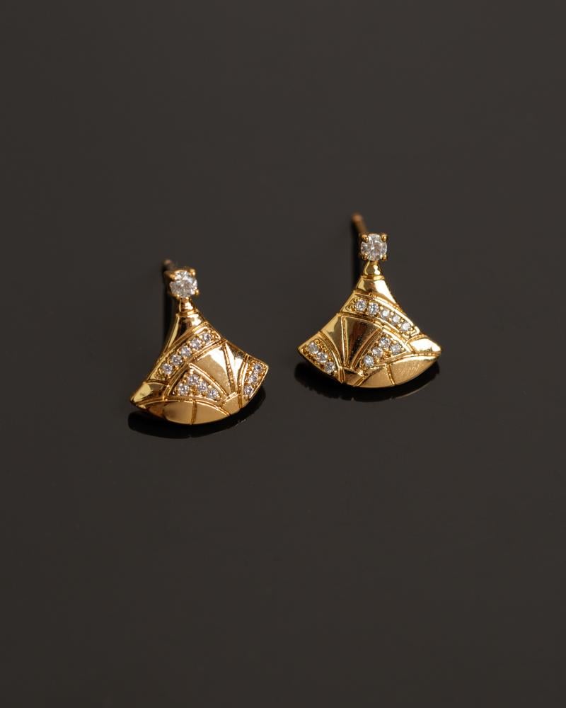 حلق بولغاري ديزاين مطلي ذهب ماركة Elegance Lovers