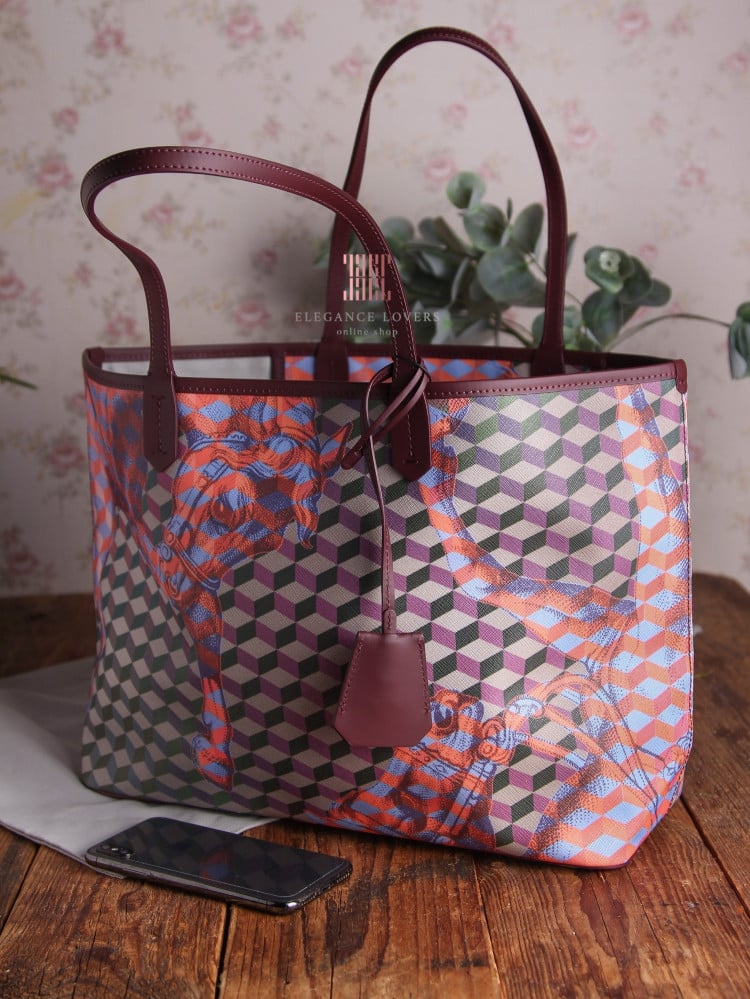 شنطة كتف ماركة لوب نوار - SHOPPER SMALL Cheval Bordeaux