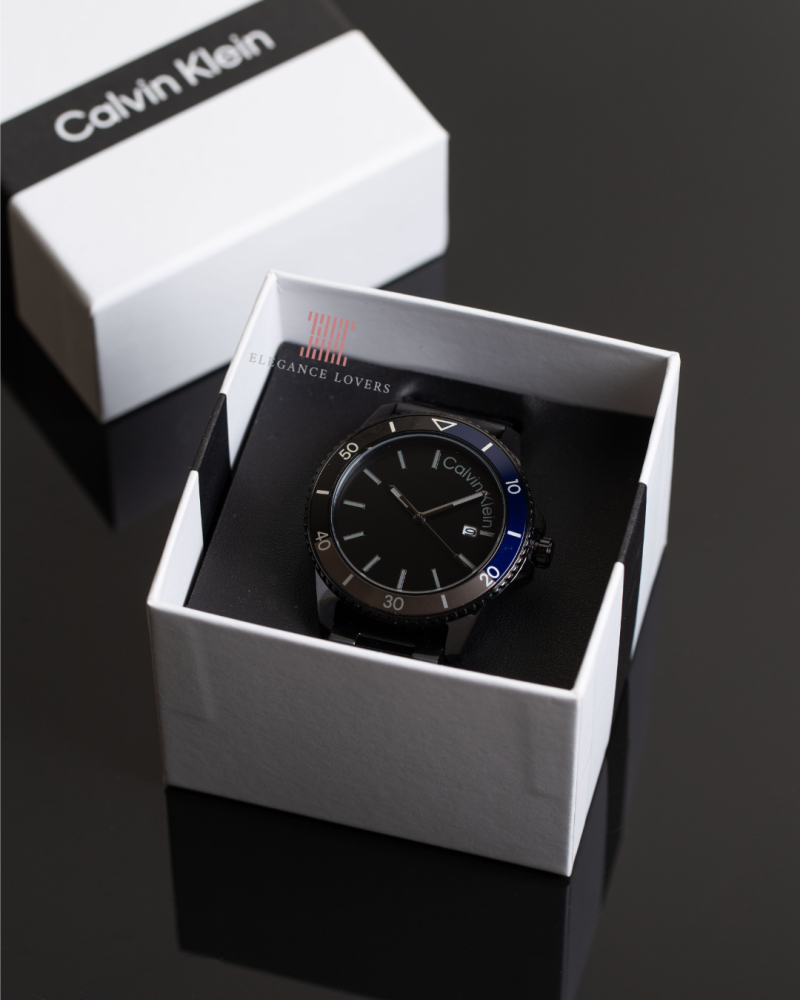 Men's watch Calvin Klein brand Elegant Black & Blue