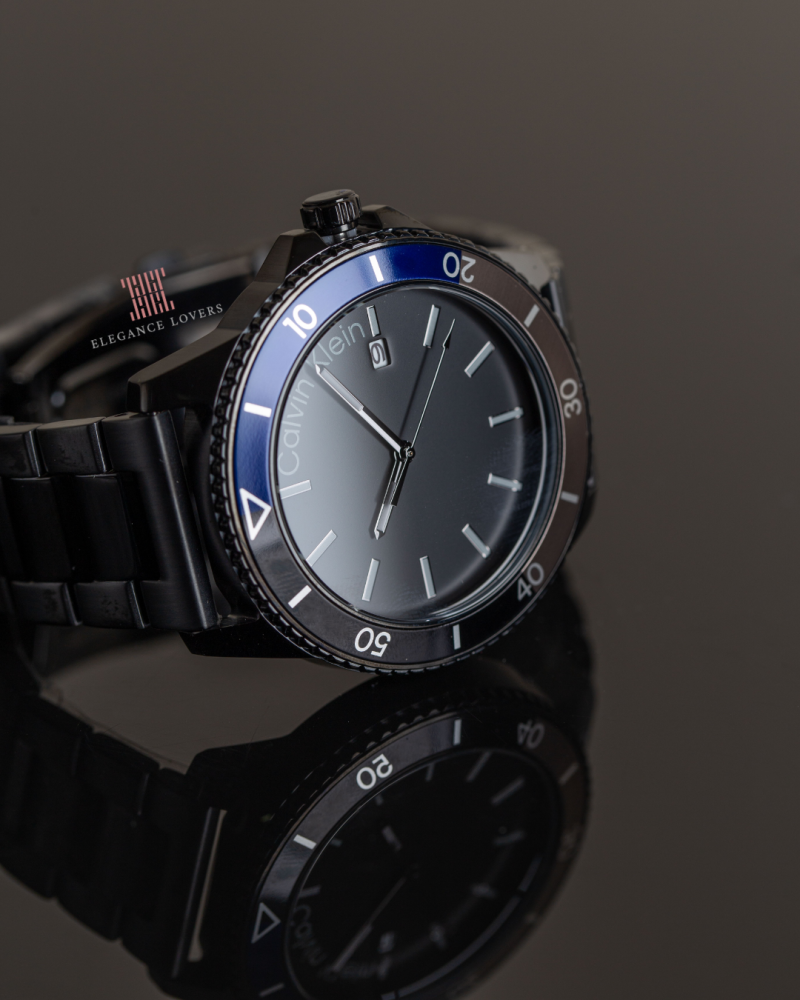 Men's watch Calvin Klein brand Elegant Black & Blue