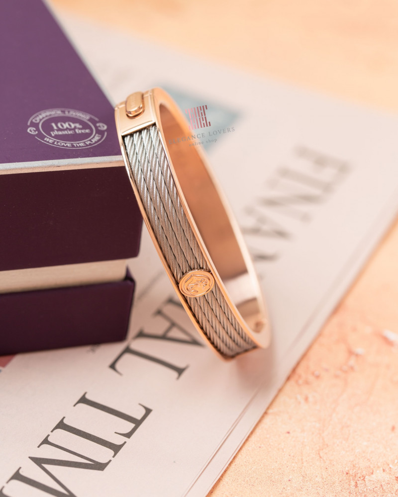إسوارة مطلية ذهب ماركة شاريول - Foreve Bangle Rose Gold