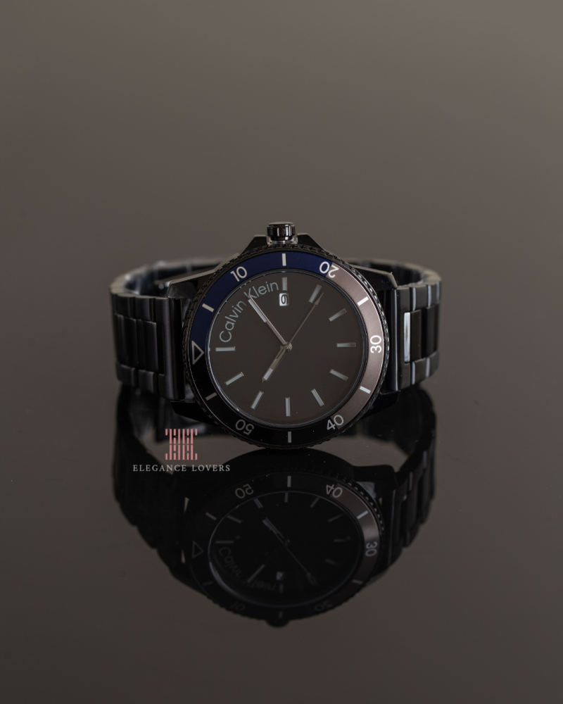 Men's watch Calvin Klein brand Elegant Black & Blue