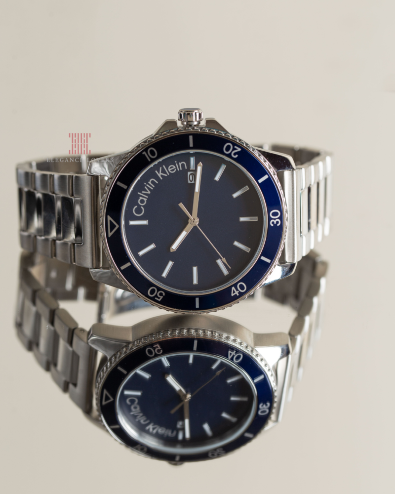 ساعة رجالية ماركة كالفين كلاين - Dual Blue Dial
