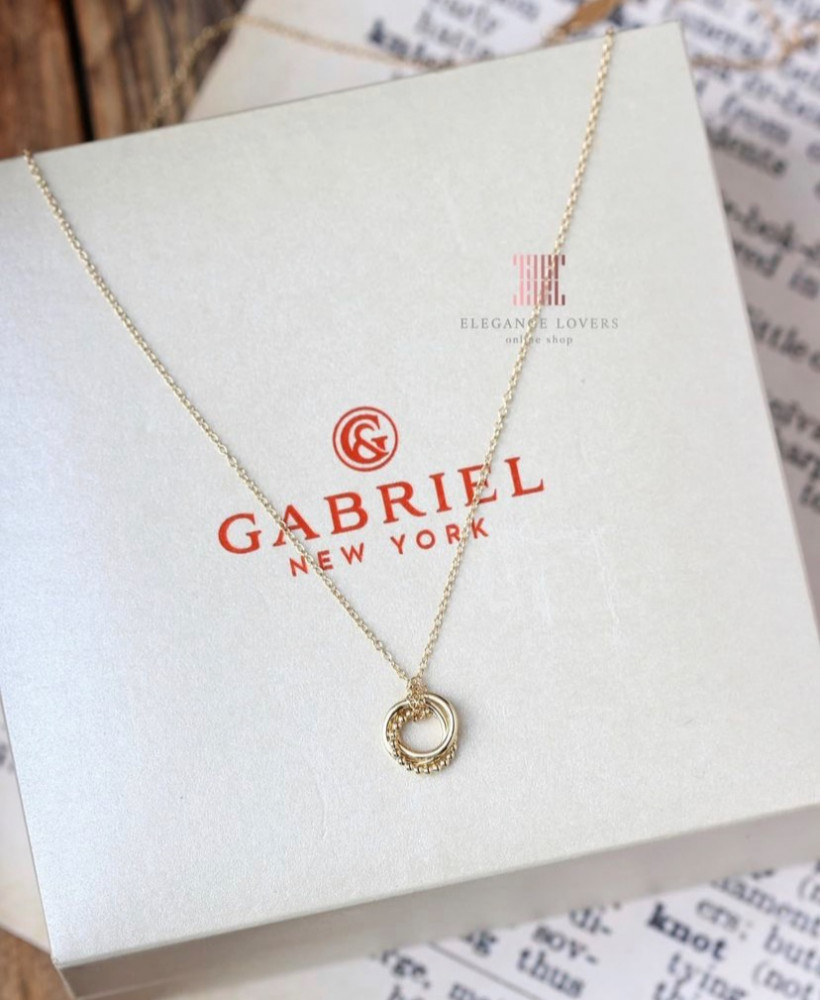 14 karat gold necklace, Gabriel brand