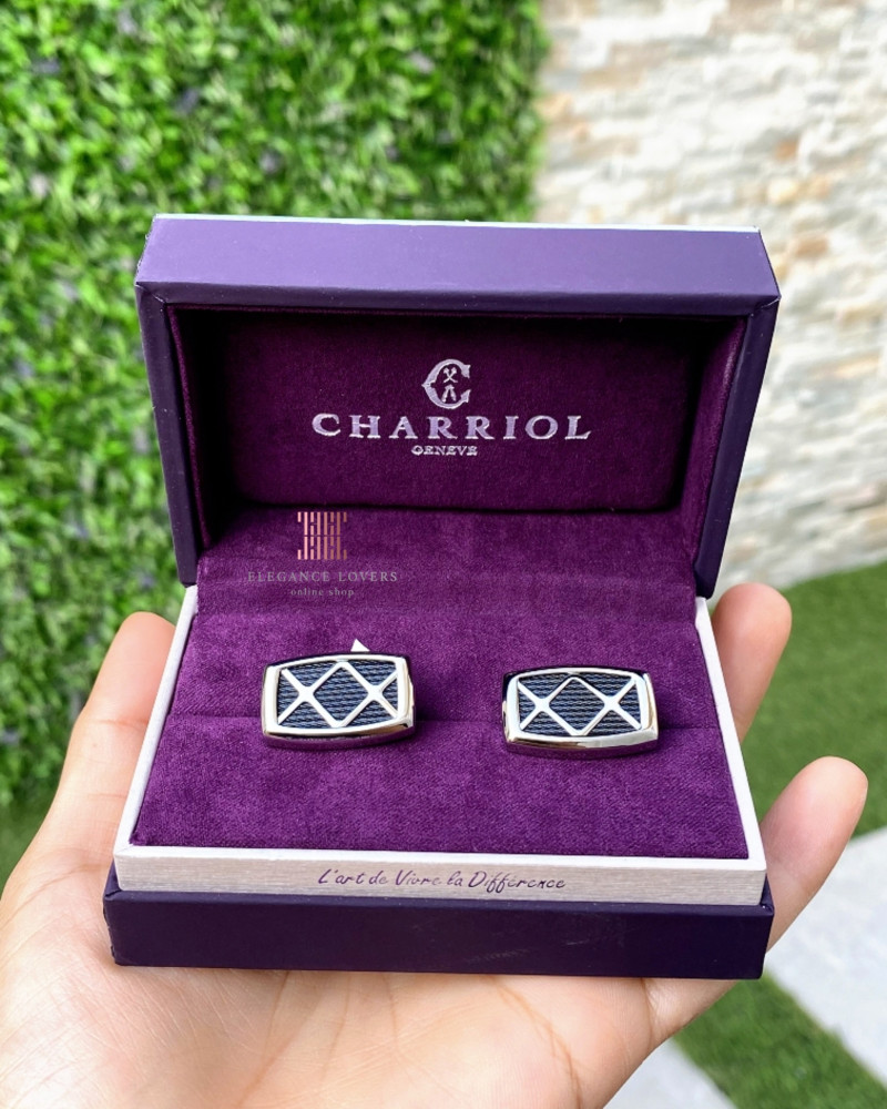كبك شاريول CHARRIOL Black Cross Diamond Shape
