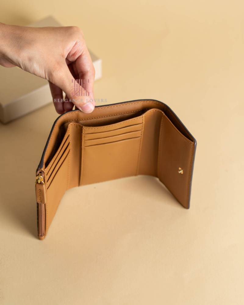 محفظة نسائية ماركة الفيرو مارتيني Brown Logo Small