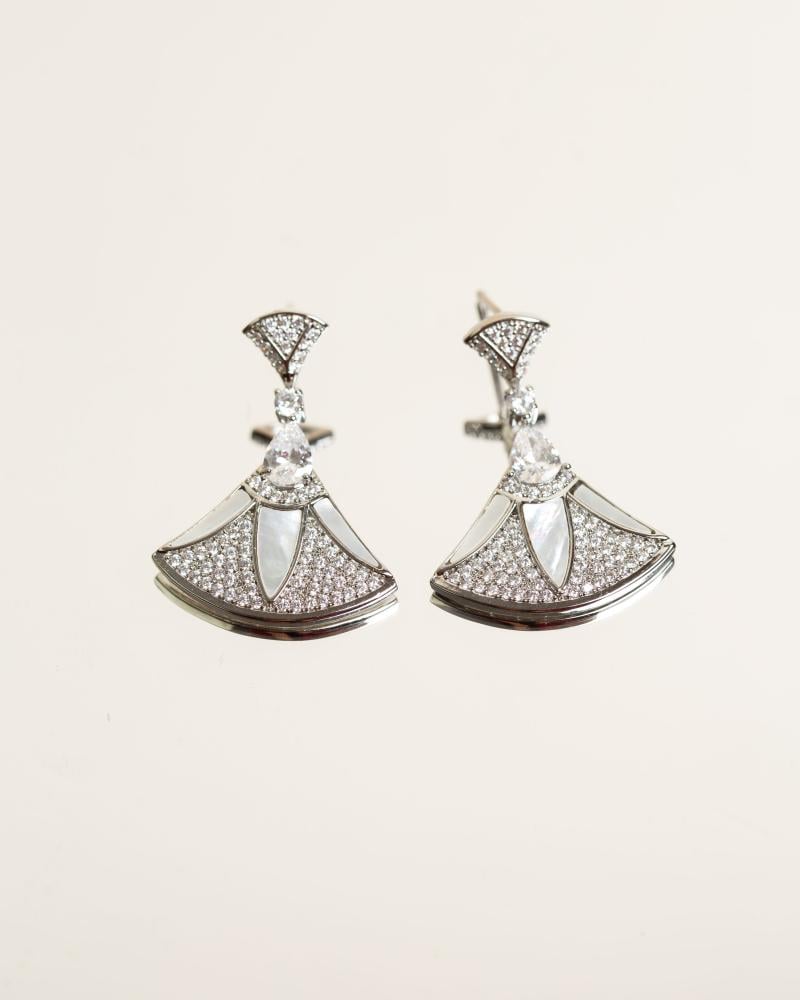 حلق بولغاري ديزاين مطلي ذهب ماركة Elegance Lovers