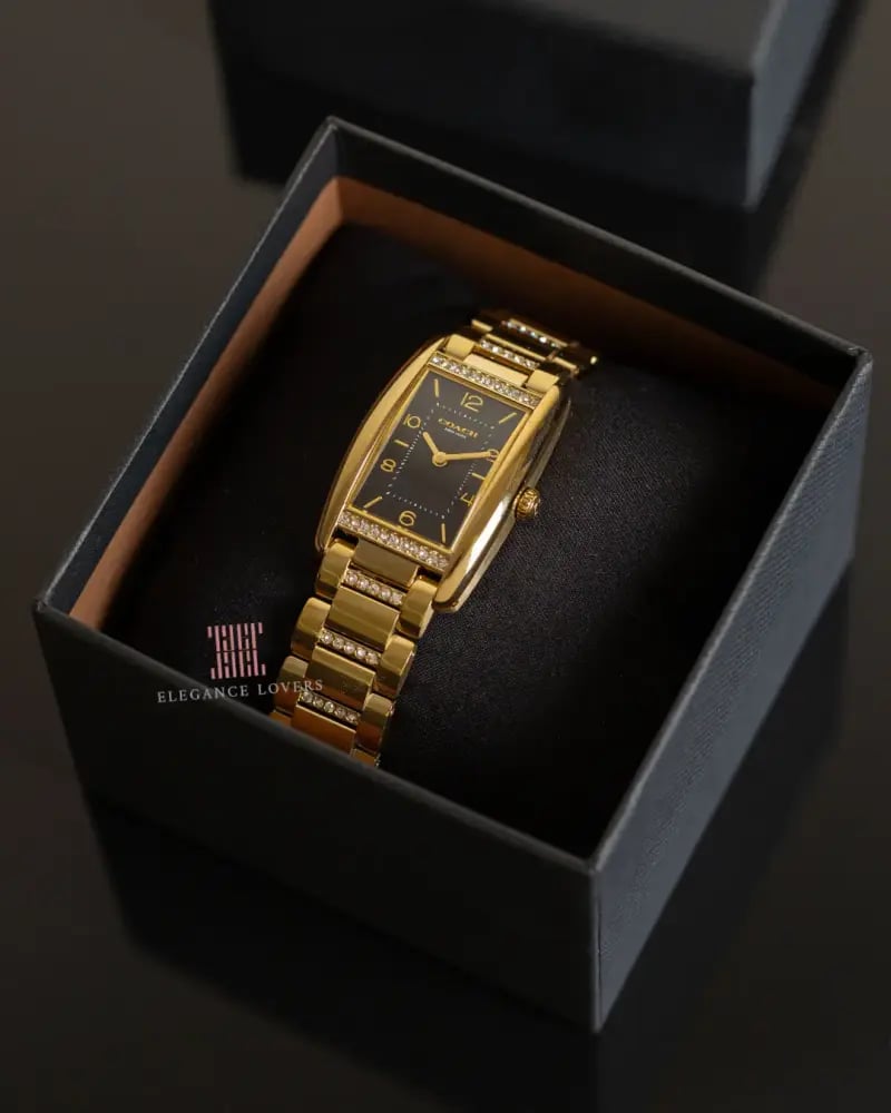 ساعة نسائية ماركة كوتش Reese Gold Black Dial