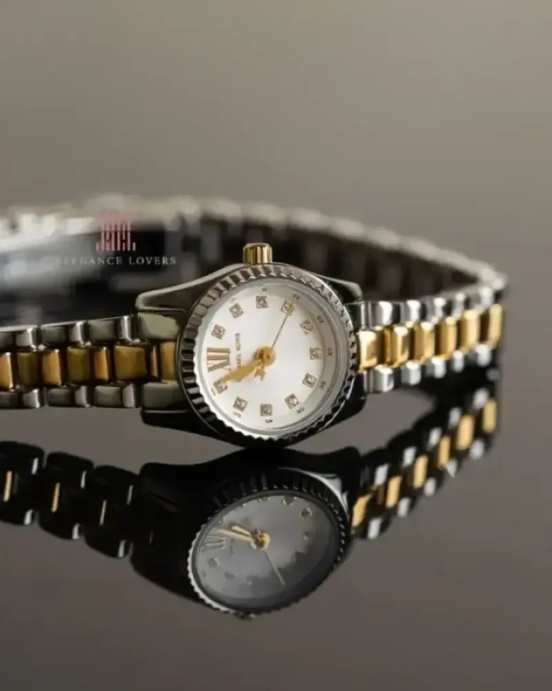 ساعة نسائية ماركة مايكل كورس Micro Lexington Pavé Two-Tone MK4903