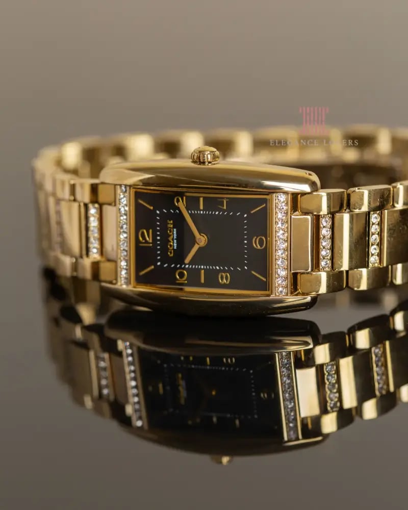 ساعة نسائية ماركة كوتش Reese Gold Black Dial