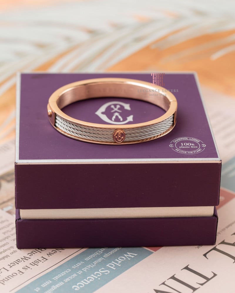 إسوارة مطلية ذهب ماركة شاريول - Foreve Bangle Rose Gold