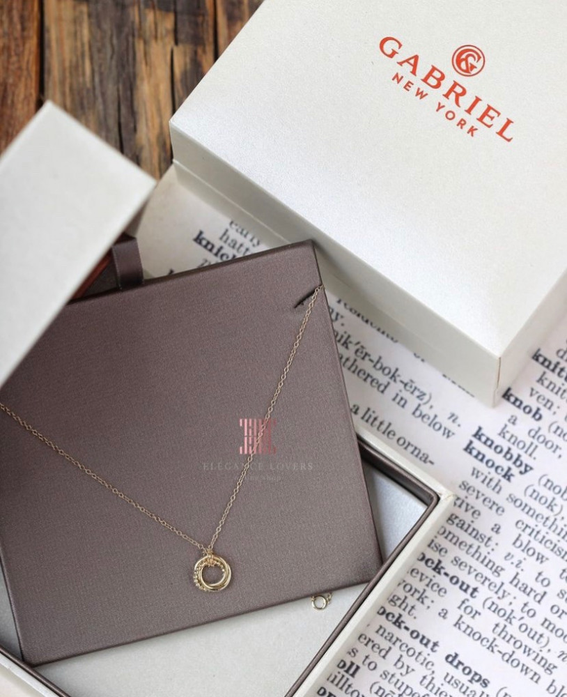 14 karat gold necklace, Gabriel brand