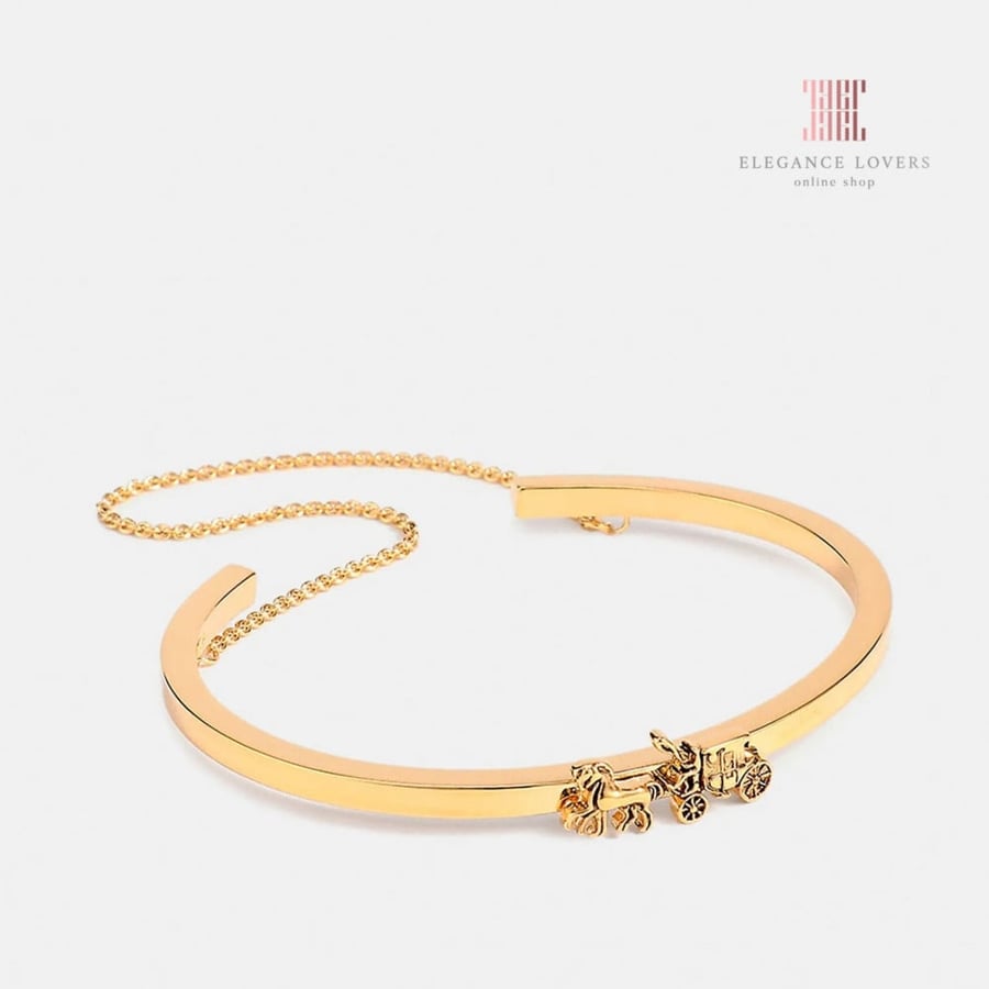 Gold-plated bracelet, Coach brand