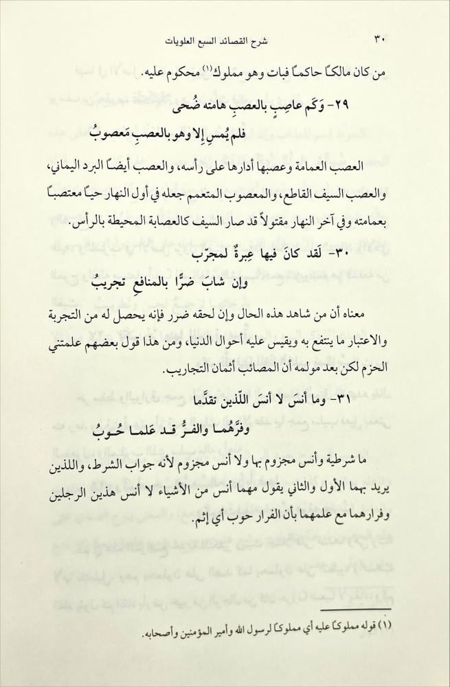 شرح القصائد السبع العلويات