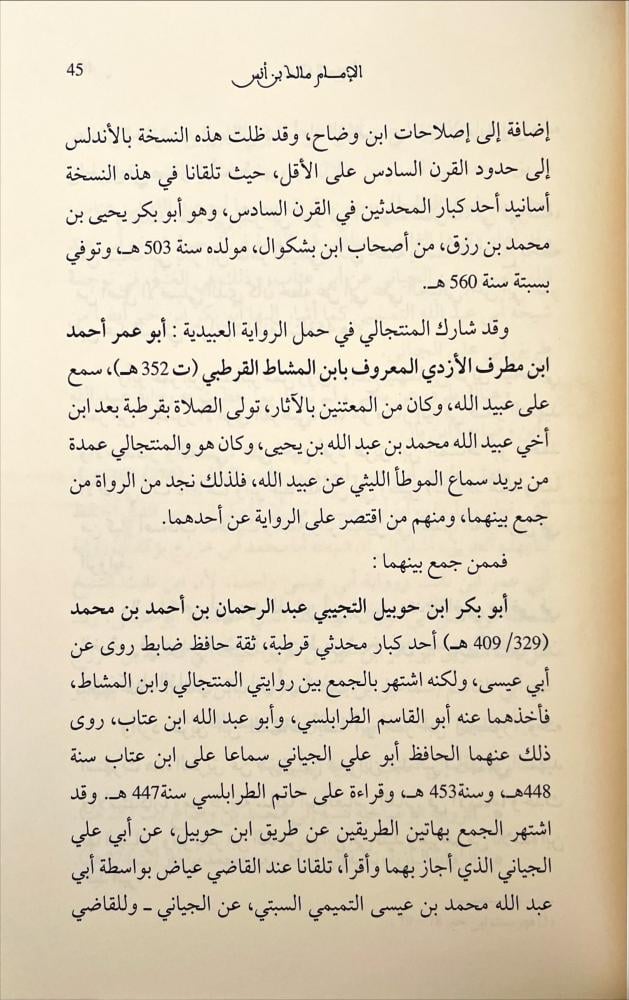 كتاب الموطا رواية يحيى بن يحيي الليثي 1/4