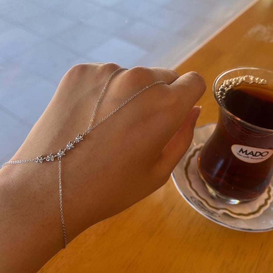 كف يد نجوم ( فضي )