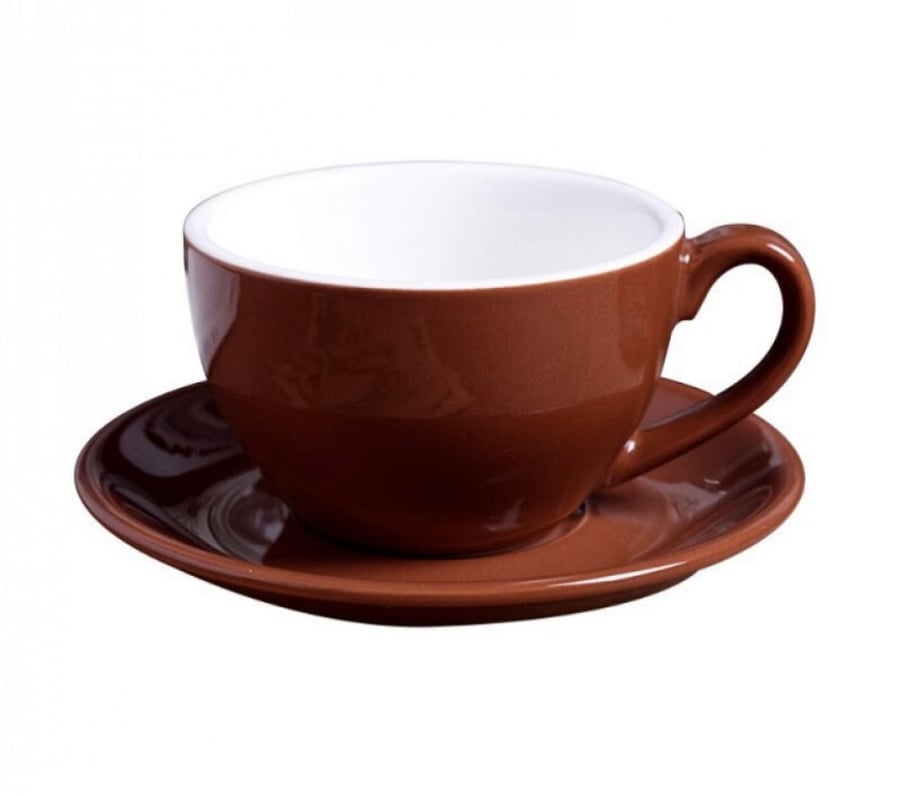 Shiny Brown flat white