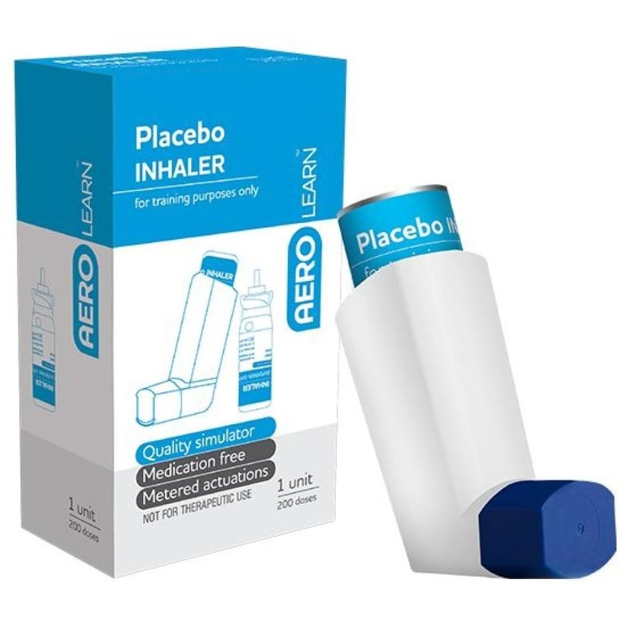 Asthma Placebo Inhaler + Spacer + Mask