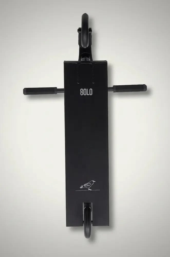 Matte black pro scooter deck Vokul Solo 4