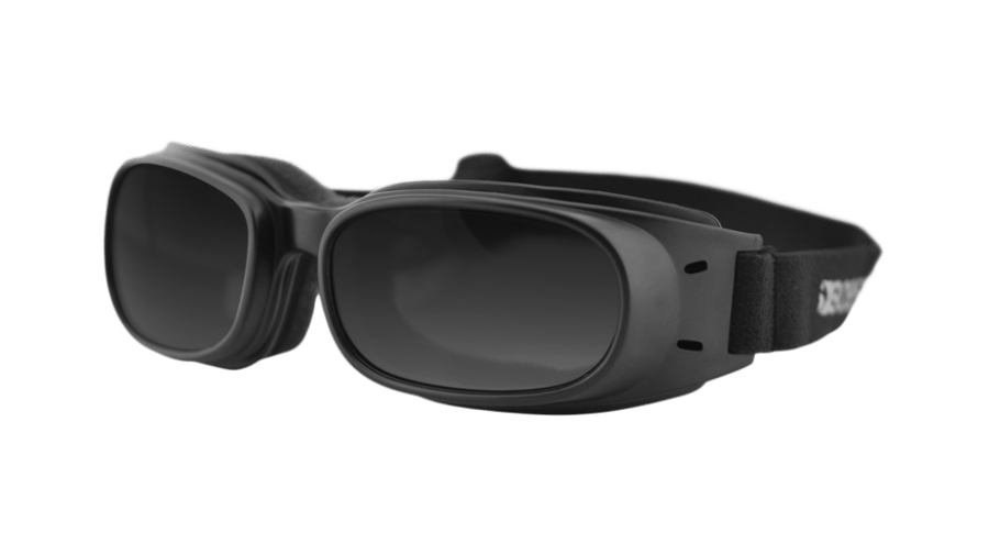 GOGGLE PISTON BLACK W/ SMOKE LENS