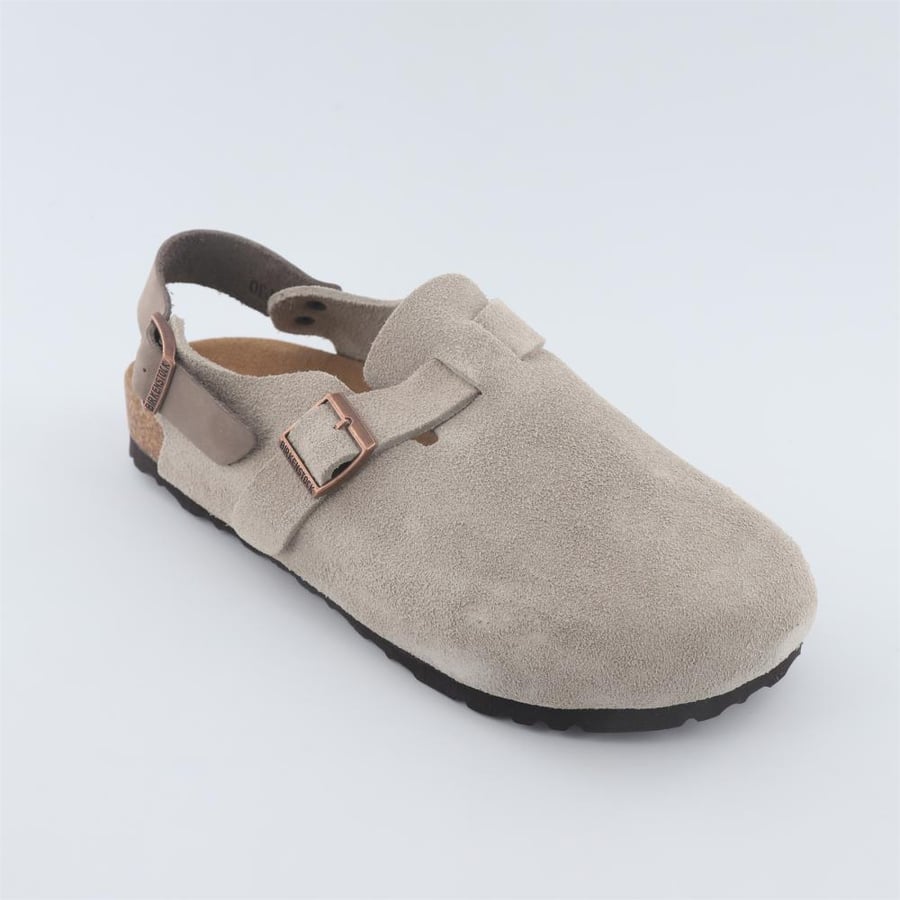 Birkenstock كلوق سويدي فاخر بتفصيل إبزيم أنيق
