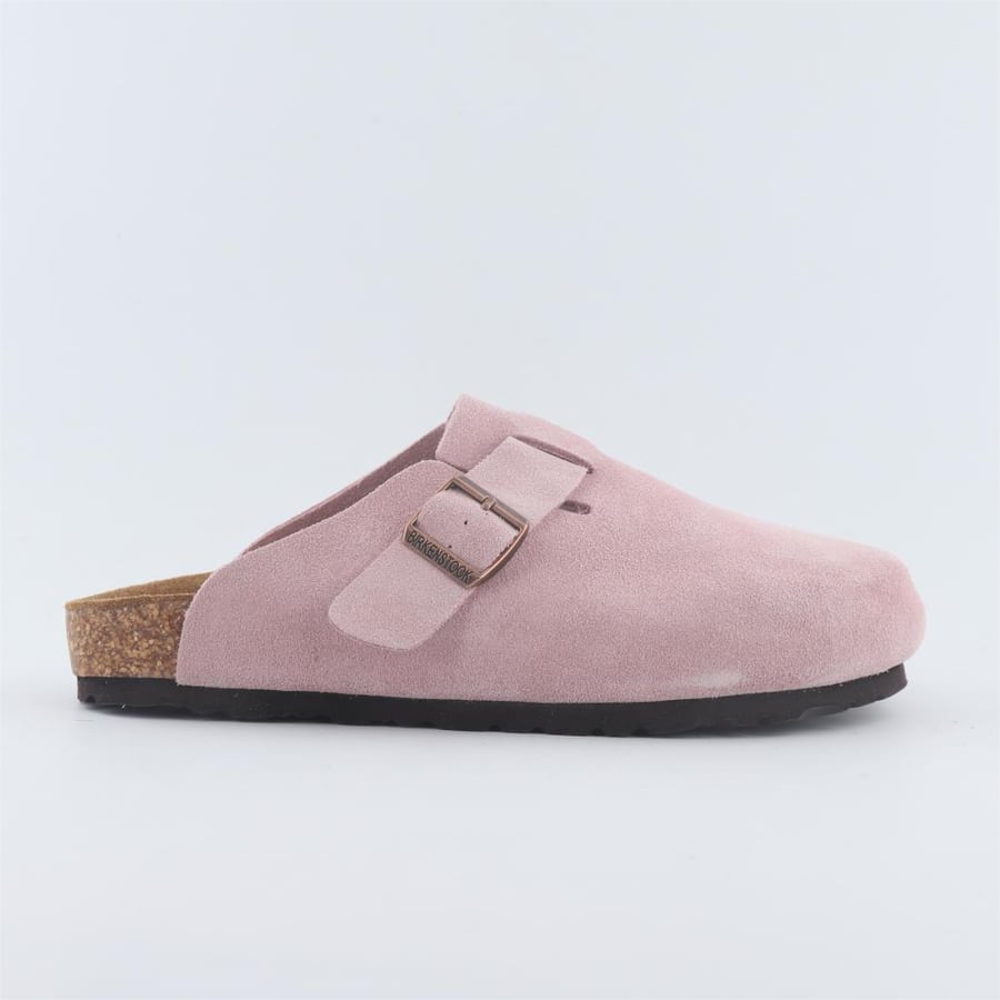 Birkenstock كلوق سويدي فاخر بتفصيل إبزيم أنيق