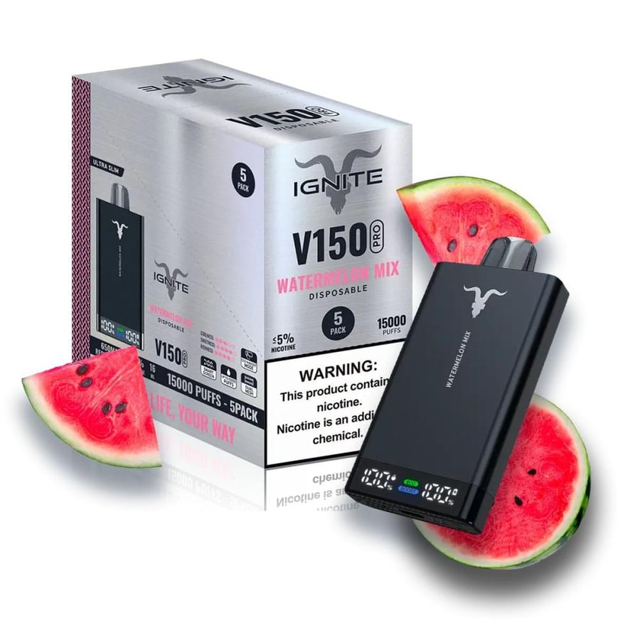 ايجنايت بطيخ مشكل 15000 موشة ignite watermelon mix 15000 puffs