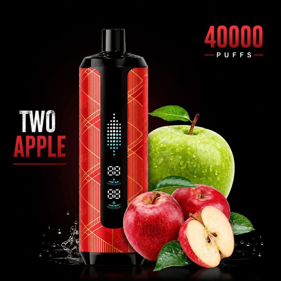 الفاخر 40000 سحبة معسل تفاحتين – Al Fakher 40000 Puffs Double Apple