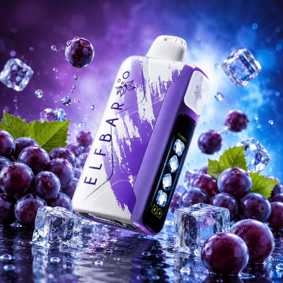إلف بار آيس كينج 30000 سحبة عنب آيس – ELF BAR ICE KING 30000 PUFFS gra