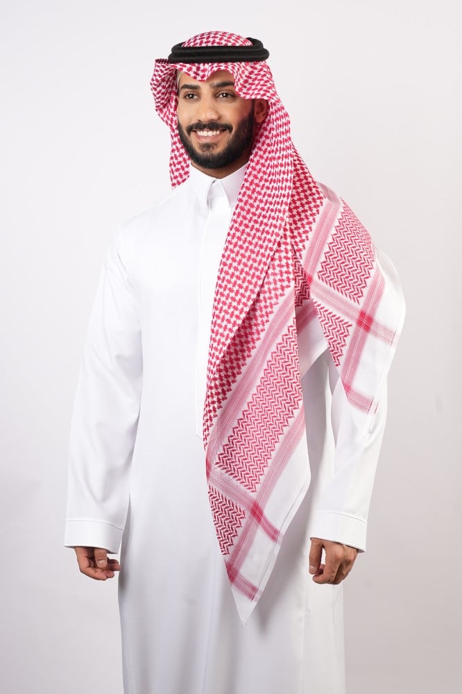 شماغ ملكي خاص بصمة