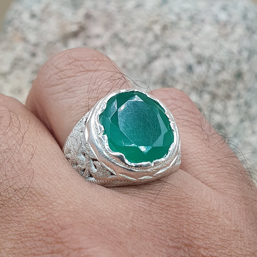 خاتم بيريل تنزاني مويل المنشار الحجازي