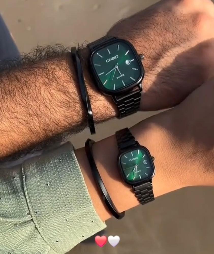 كاسيو LTP كبلز اسود مينا اخضر