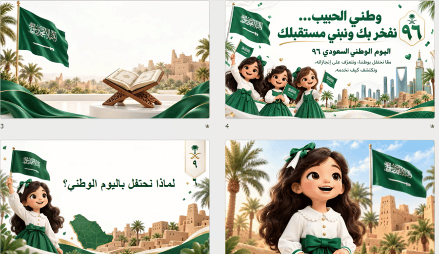 عرض تقديمي عن اليوم الوطني ..للمرحلة الابتدائية