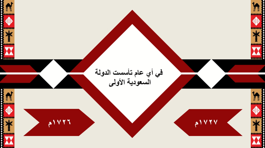 عرض تقديمي "يوم التأسيس" معلومات ومسابقات وفعاليات
