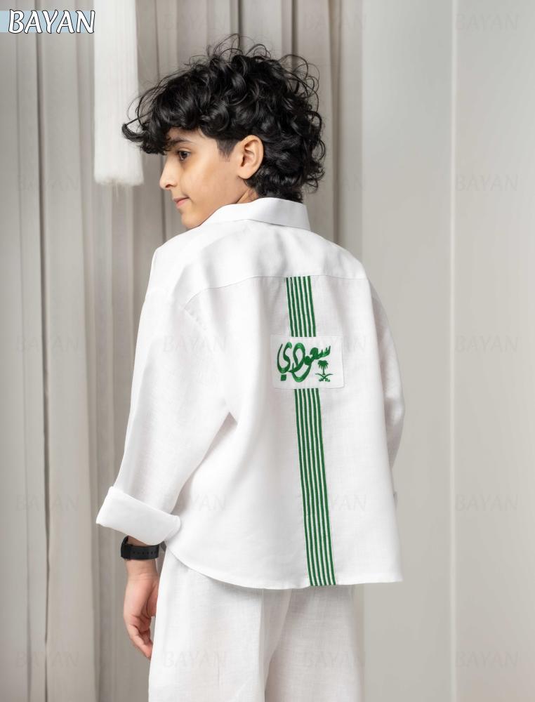 قميص كتان سعودي