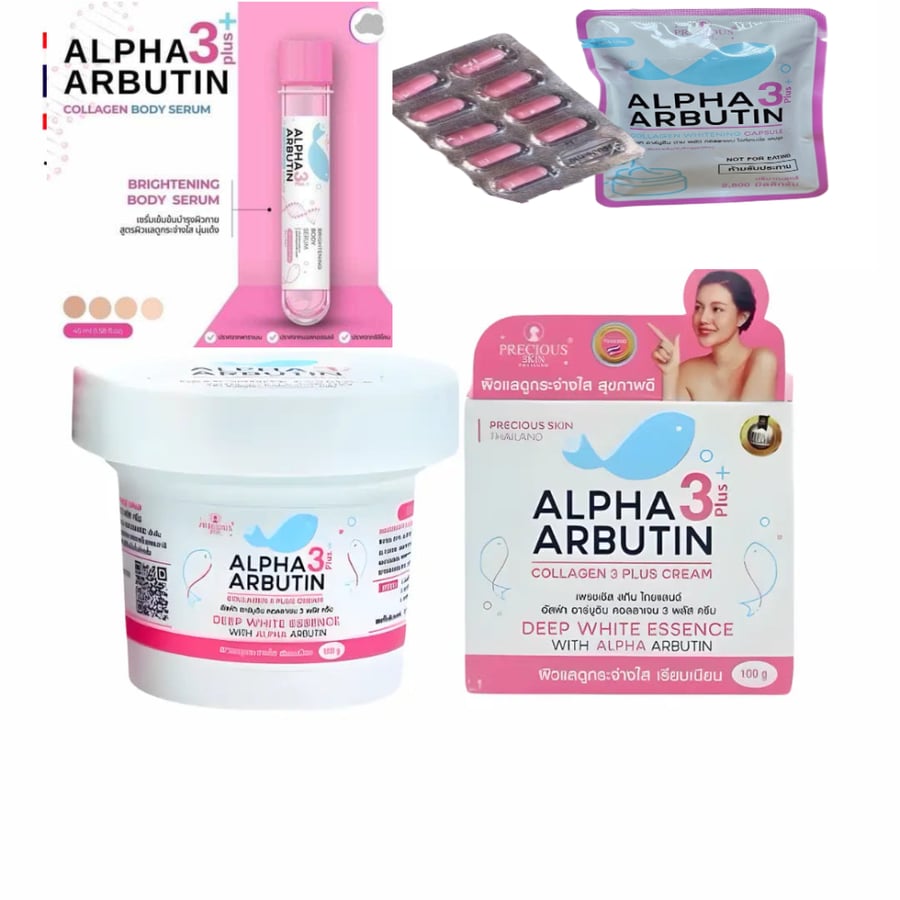 Alpha Arbutin Thai set cream + serum + capsules