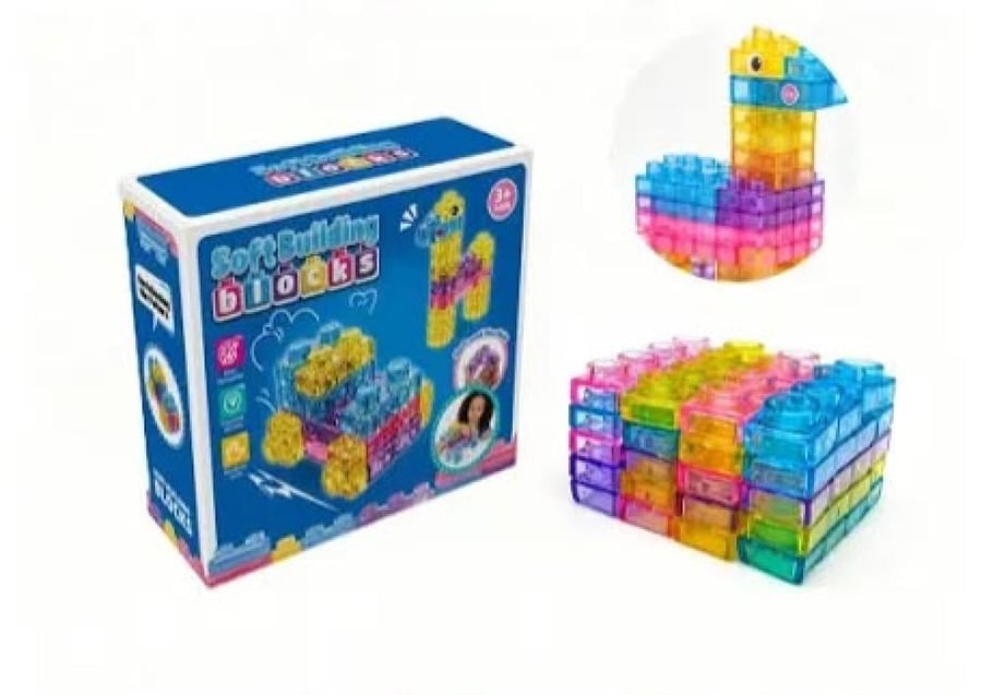 تركيب آمن للأطفال AGIC GUMMY BLOC – 60 قطعة