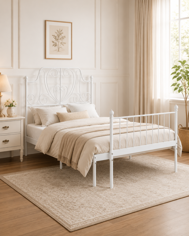 Iron bed size 200*140